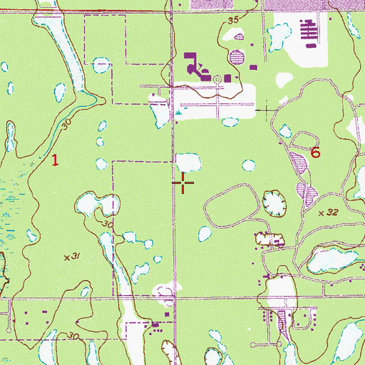 Topographic Map of Chapel of the Holy Family, FL