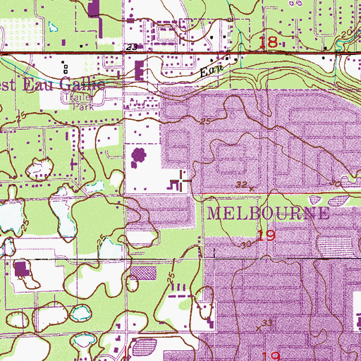 Topographic Map of Emmanuel United Methodist Church, FL