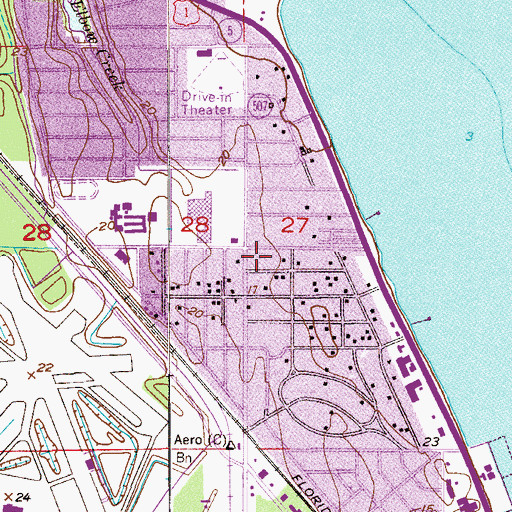 Topographic Map of Lutheran Church of the Redeemer, FL