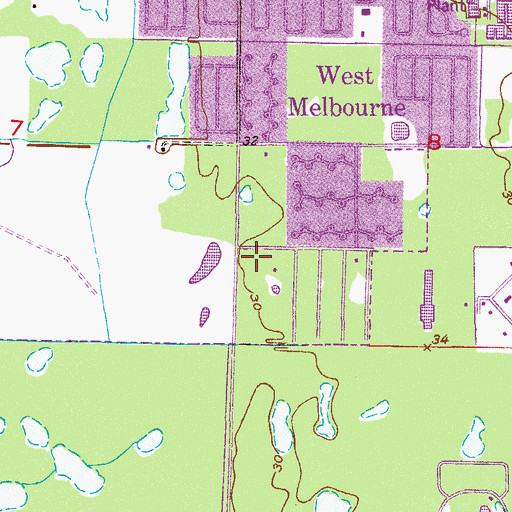 Topographic Map of Praise Cathedral Church of God, FL