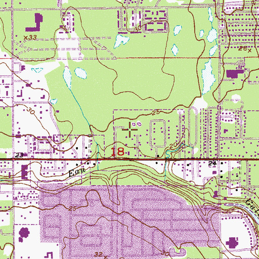 Topographic Map of Promiseland Church, FL