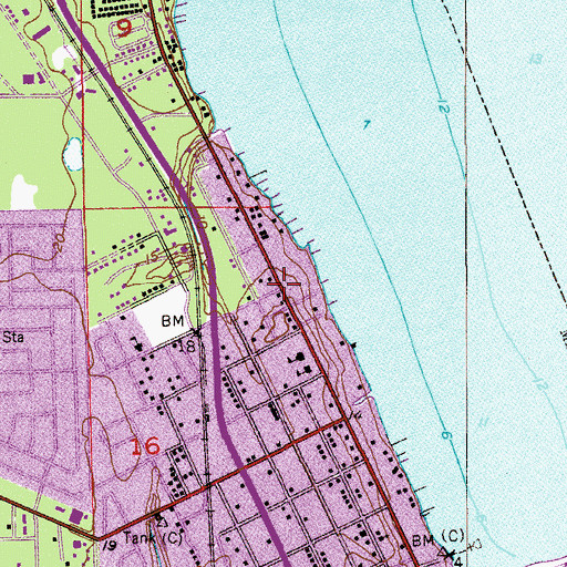 Topographic Map of Saint Pierre Liberal Catholic Church, FL