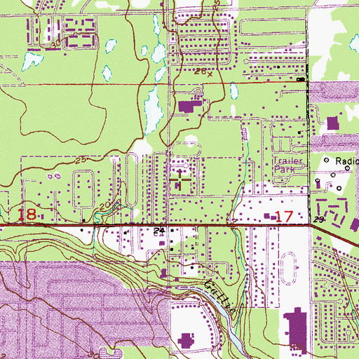 Topographic Map of Saint Timothy Lutheran Church, FL