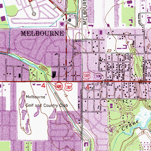 Topographic Map of Seventh Day Adventist Church, FL