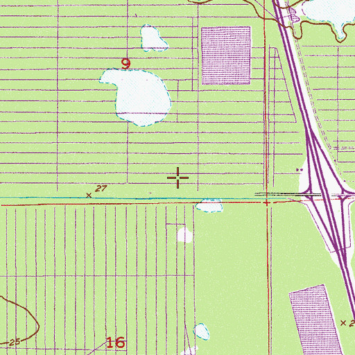 Topographic Map of Temple Israel of Brevard County, FL