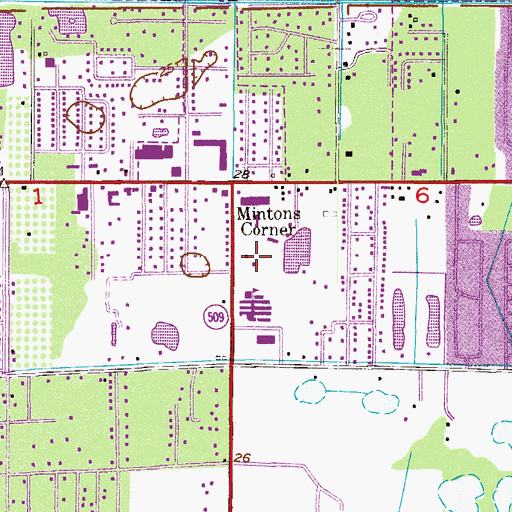 Topographic Map of Unitarian Universalist Church of Brevard, FL