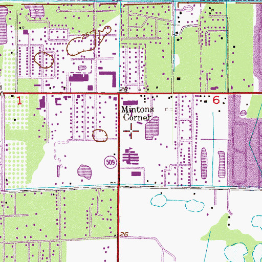 Topographic Map of Unitarian Universalist Church of Brevard, FL