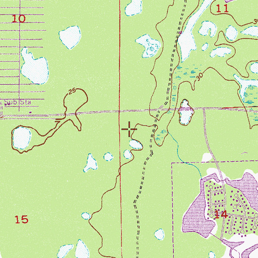 Topographic Map of Walk Presbyterian Church, FL