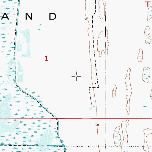 Topographic Map of Long Marsh Golf Club, FL