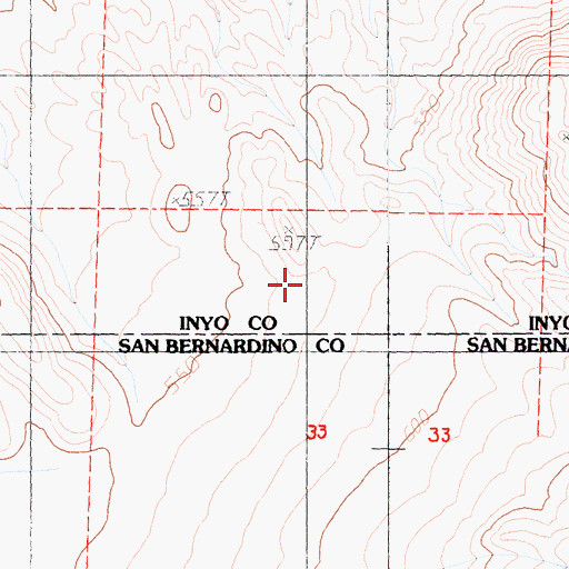 Topographic Map of Long Valley, CA