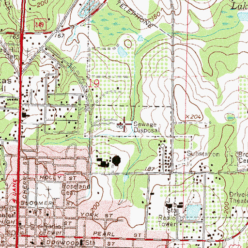 Topographic Map of City of Monticello Sewage Treatment Plant, FL