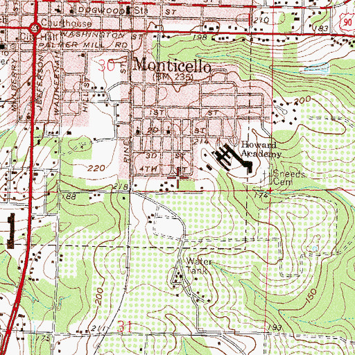 Topographic Map of Fourth Street Trailer Park, FL