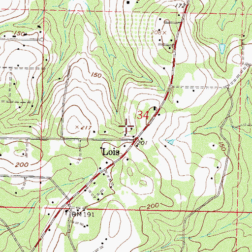 Topographic Map of Gulf Atlantic Trailer Park, FL