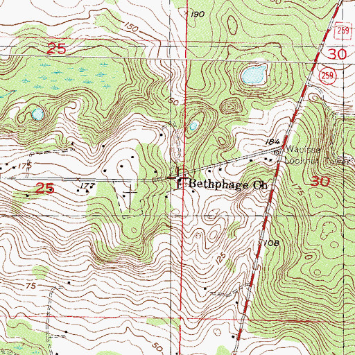 Topographic Map of Beth Page Missionary Baptist Church, FL