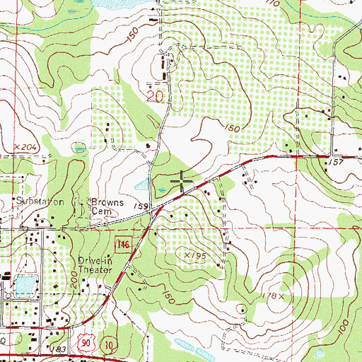 Topographic Map of Kingdom Hall of Jehovahs Witnesses, FL