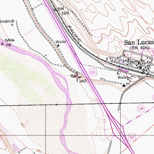 Topographic Map of Long Valley, CA