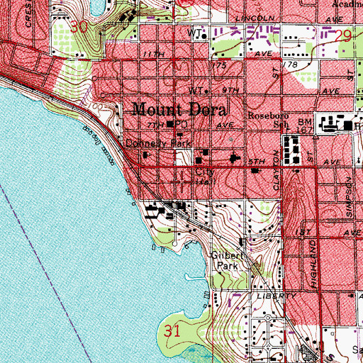 Topographic Map of Royellou Museum, FL