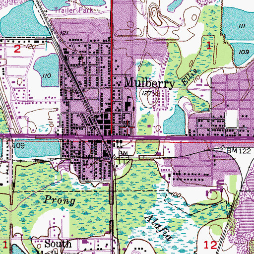 Topographic Map of Doctor C C Pearce Municipal Library, FL