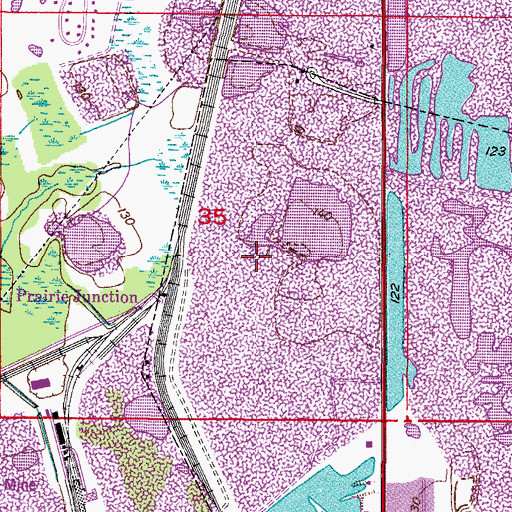 Topographic Map of Anglers Green Mobile Home Park, FL