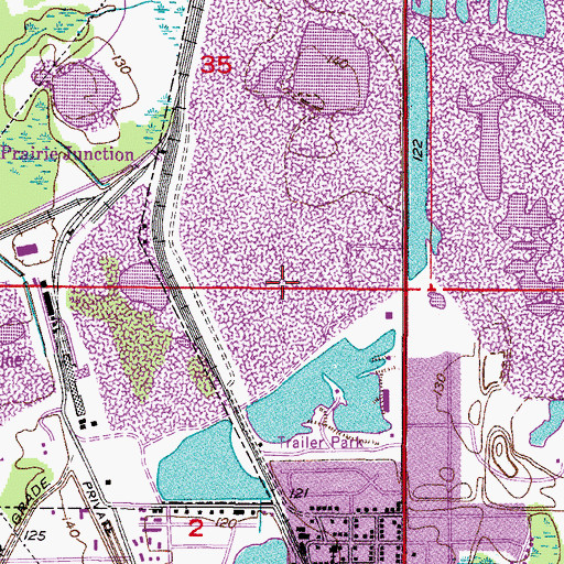 Topographic Map of Lake Pointe Village Mobile Home Park, FL
