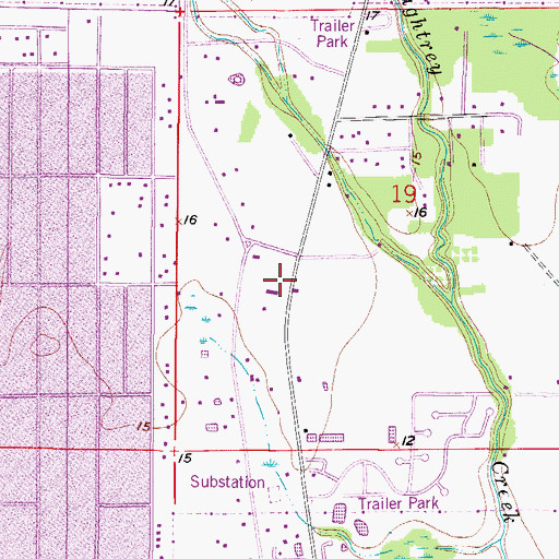Topographic Map of Open Bible Community Church, FL