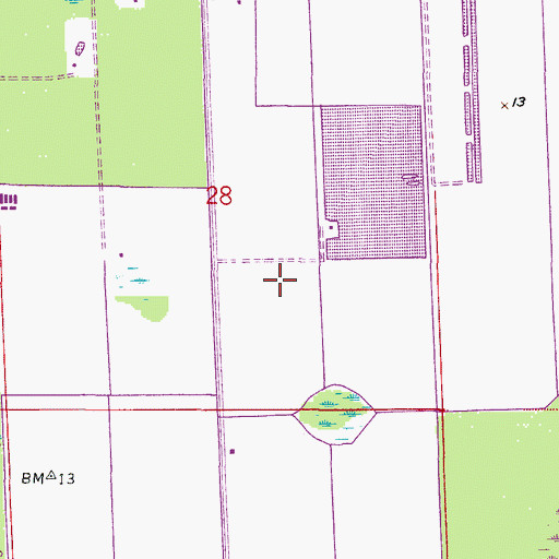 Topographic Map of Miami Springs City Golf Course, FL