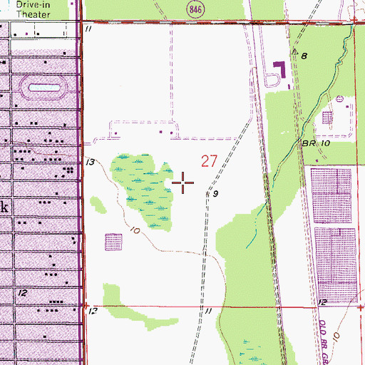 Topographic Map of Miami Springs Golf and Country Club, FL