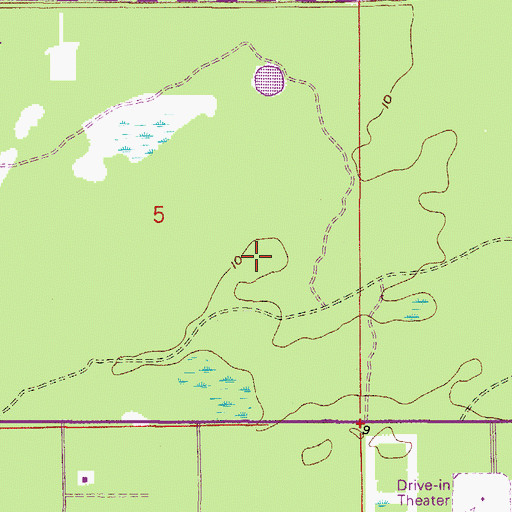 Topographic Map of Miles Grant Country Club, FL