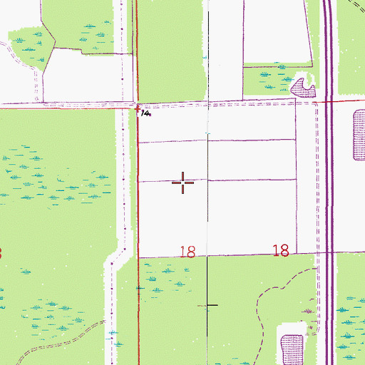 Topographic Map of Mill Cove Golf Club, FL