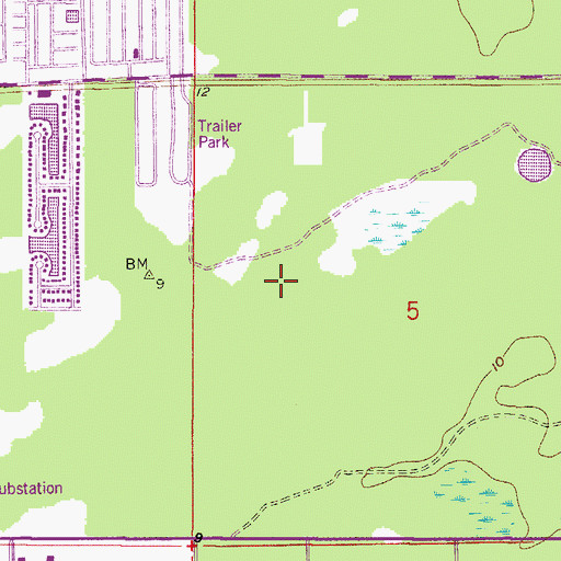 Topographic Map of Monastery Golf and Country Club, FL