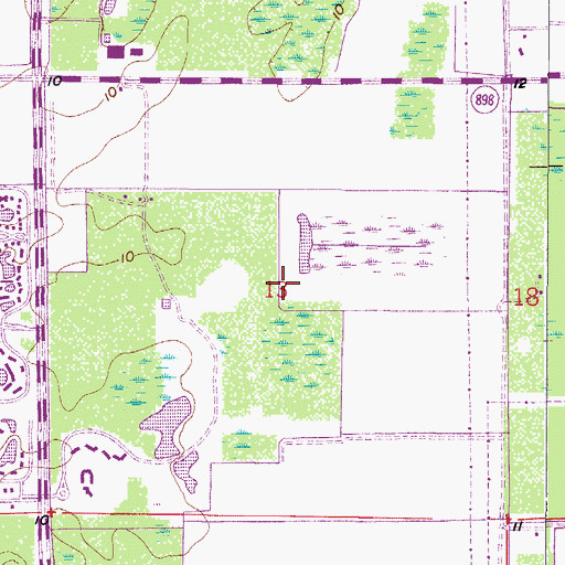 Topographic Map of North Shore Golf Club, FL