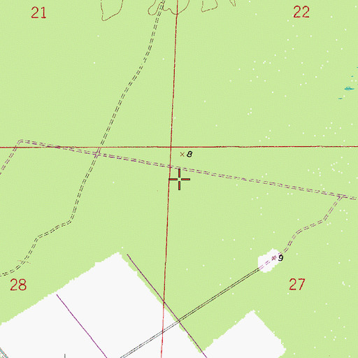 Topographic Map of Oakwood Golf Club, FL