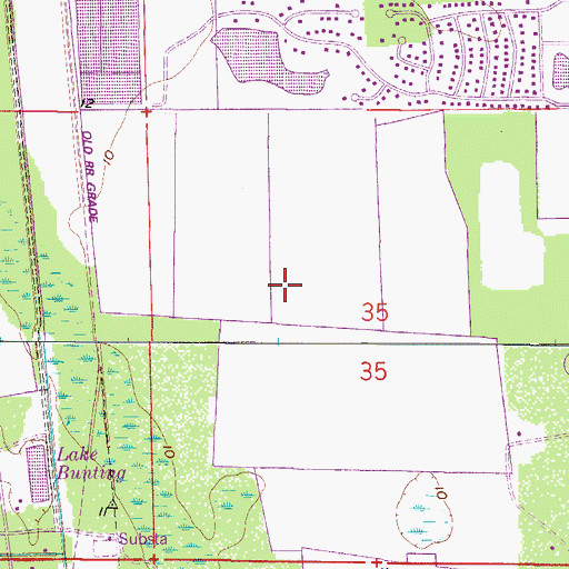 Topographic Map of Ocean Palm Golf Course, FL