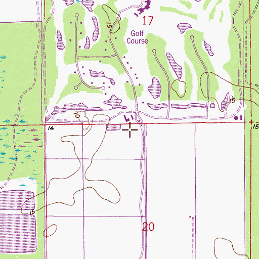 Topographic Map of Orange County National Golf Center, FL
