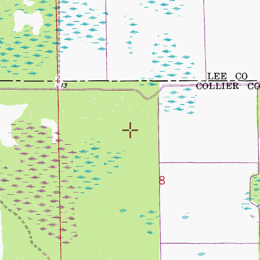 Topographic Map of Orange Lake Country Club and Resort, FL