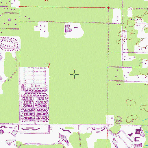 Topographic Map of Orangebrook Country Club, FL