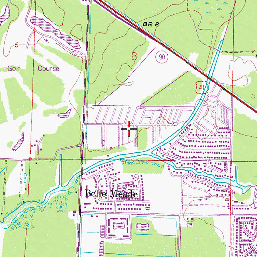 Topographic Map of Iverson Trailer Park, FL