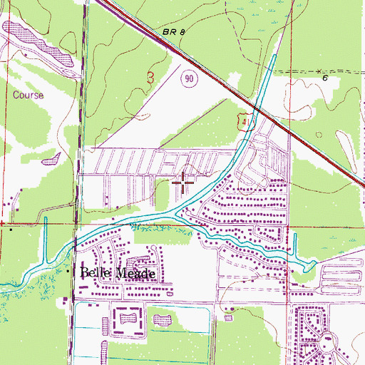Topographic Map of Kenyon Mobile Home Park, FL