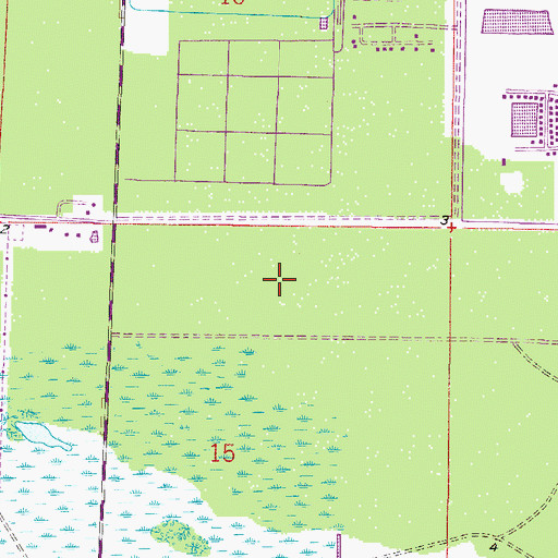 Topographic Map of Pelican Lake Motorcoach Resort, FL