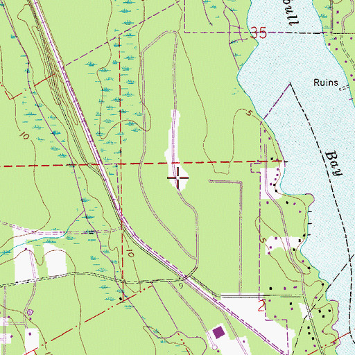 Topographic Map of Palm Beach Gardens Golf Club, FL