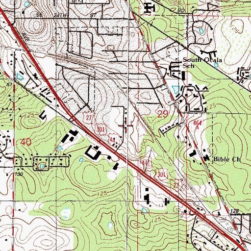 Topographic Map of Pioneer Mobile Home Park, FL