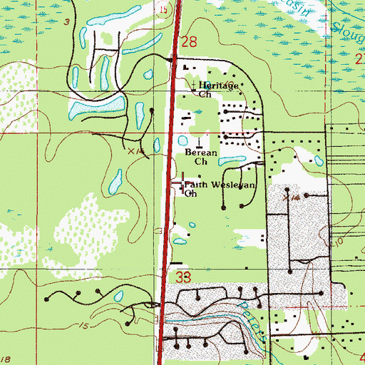 Topographic Map of Seventh Day Adventist Church, FL