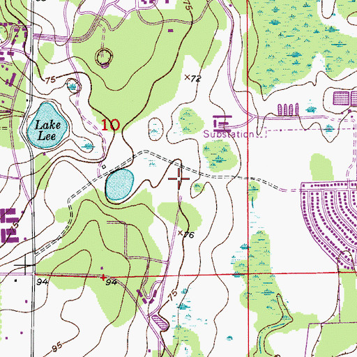 Topographic Map of University of Central Florida Orlando Campus College of Medicine, FL