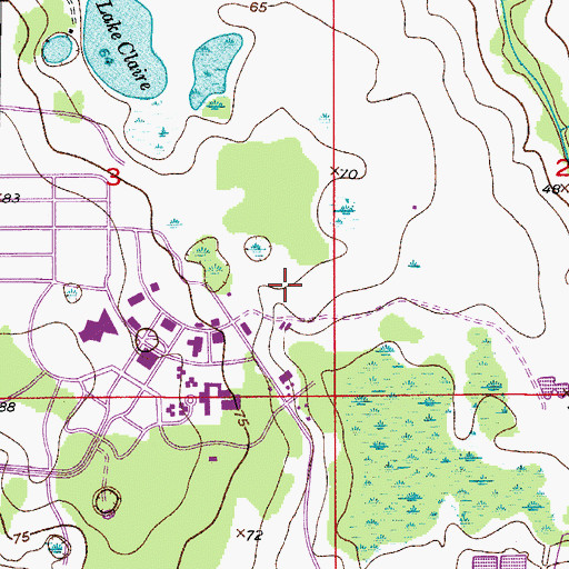Topographic Map of University of Central Florida Orlando Campus College of Optics, FL