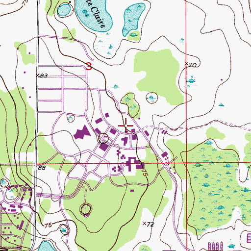 Topographic Map of University of Central Florida Orlando Campus Computer Center I, FL
