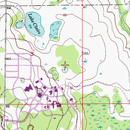Topographic Map of University of Central Florida Orlando Campus Health and Public Affairs II, FL