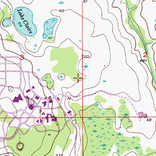 Topographic Map of University of Central Florida Orlando Campus Parking Garage C, FL