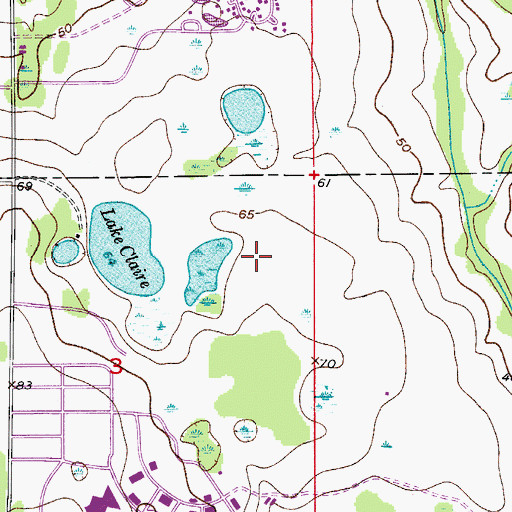 Topographic Map of University of Central Florida Orlando Campus Parking Garage G, FL