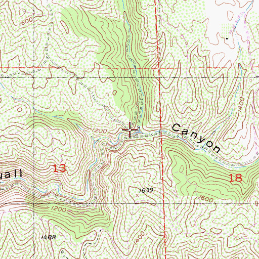Topographic Map of Lopez Canyon, CA