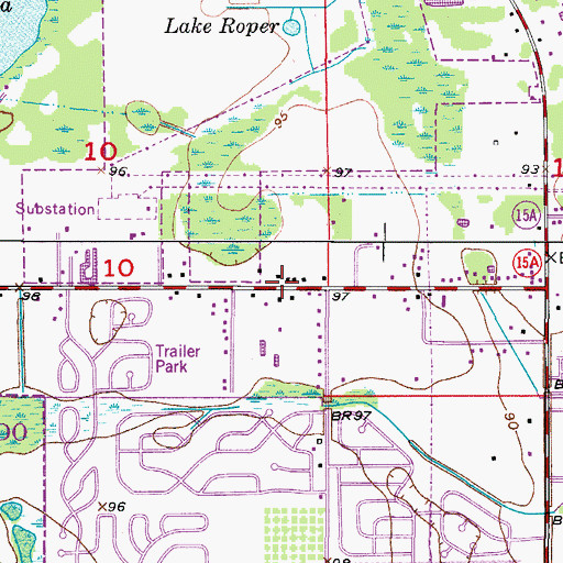 Topographic Map of The Orlando Islamic Educational and Cultural Center, FL